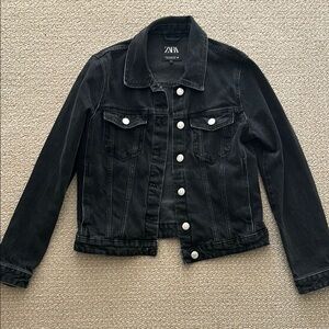 Zara Black Denim Jacket